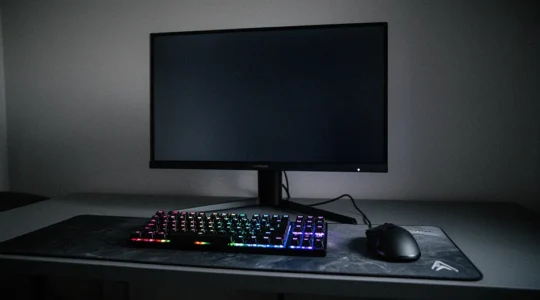 Configuration de gaming haute performance avec périphériques optimisés pour les FPS compétitifs